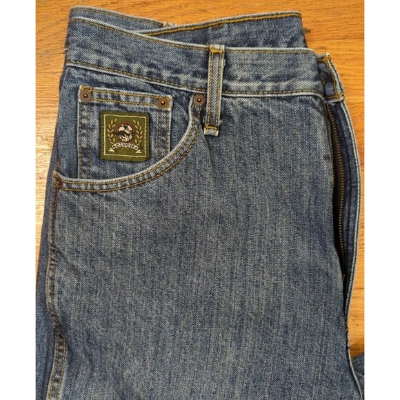 Cinch Jeans Men's 35x34 Blue Straight Green Label Western Cowboy Rodeo Denim - Picture 4 of 11